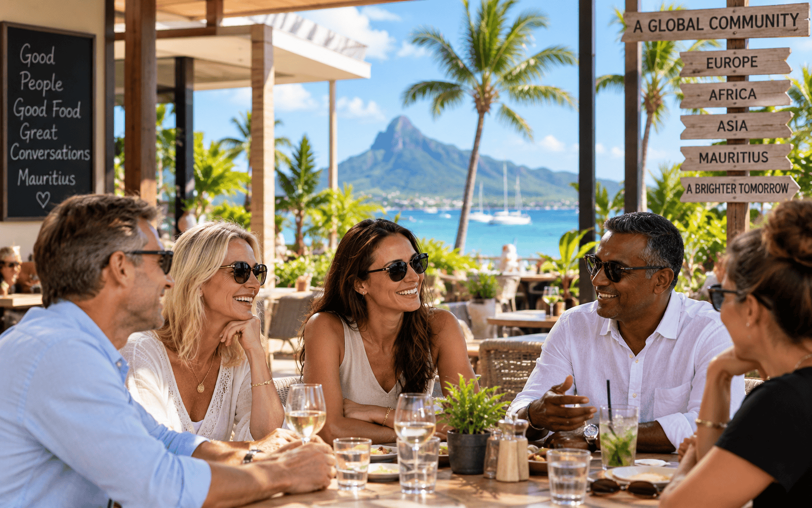 Internationale Community auf Mauritius