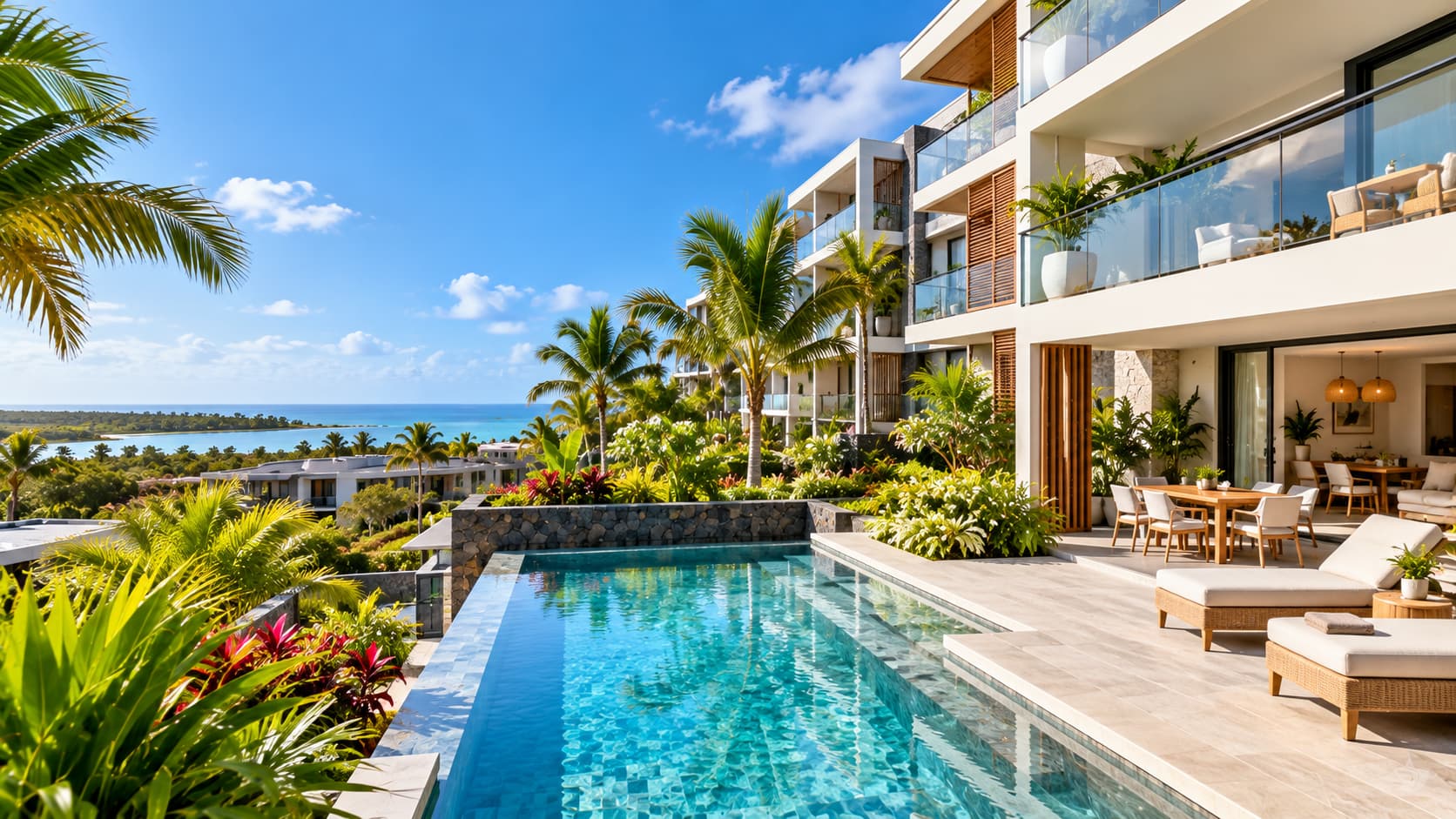 Moderne Apartmentanlage auf Mauritius für ausländische Immobilienkäufer