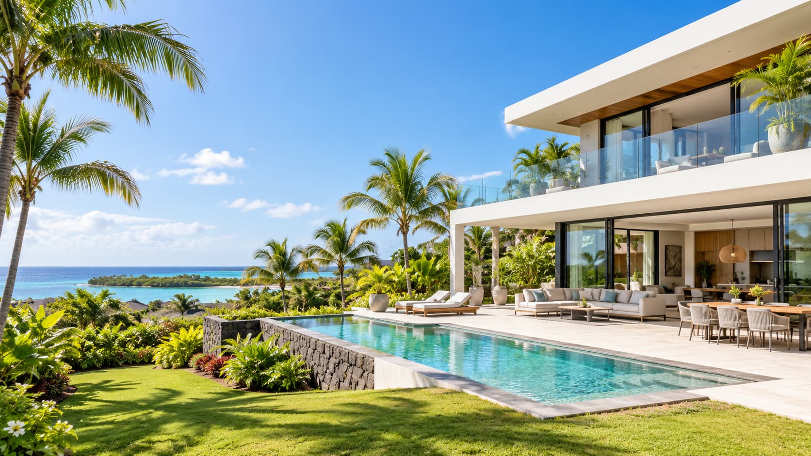 Moderne Villa auf Mauritius innerhalb eines für ausländische Käufer zugelassenen Immobilienprojekts